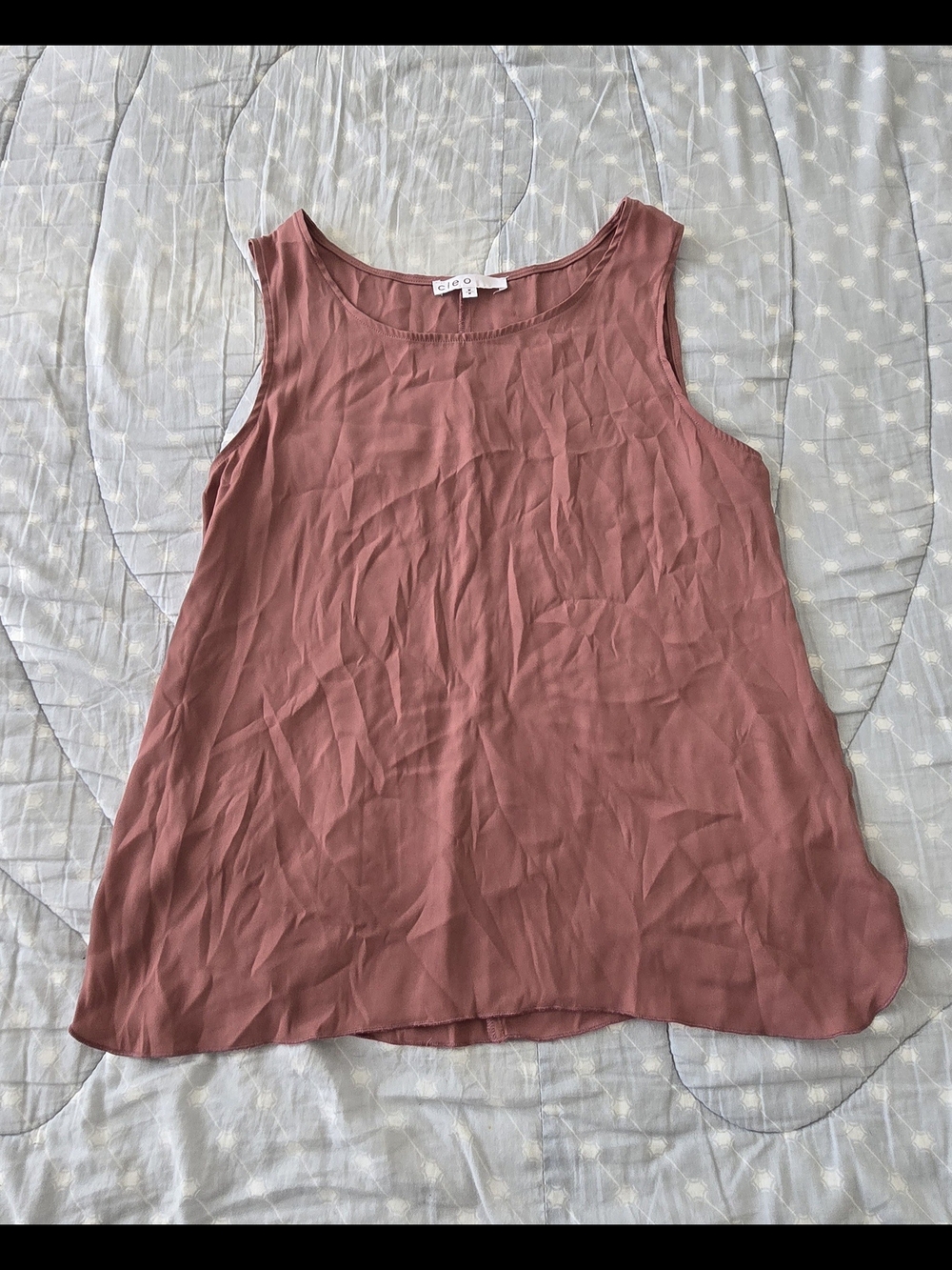 Cleo Sleeveless Tank Top - Dusty Rose
